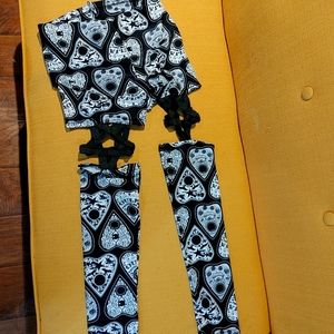 Rat Baby Alternative Leggings with Pentagram Cutout and Planchette Pattern